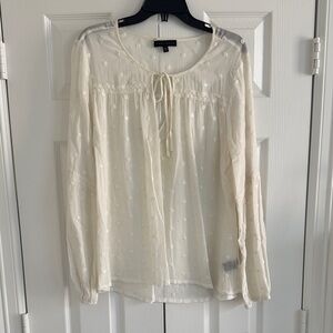 Women's Cream Blouse long sleeve